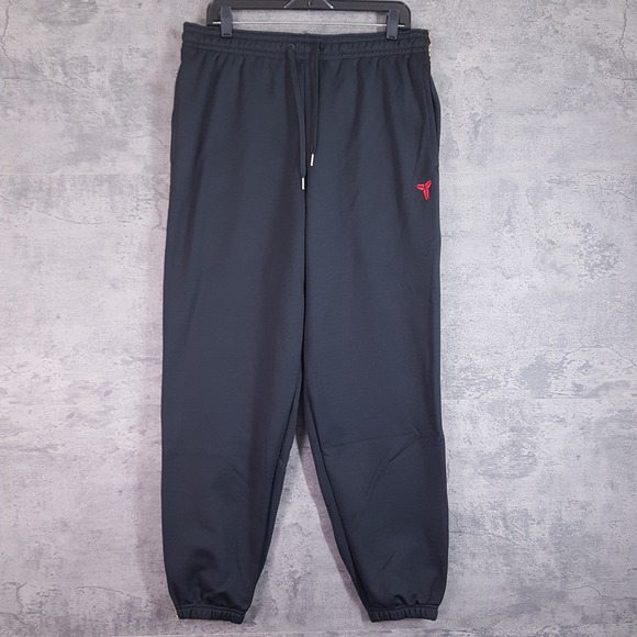 NIKE Kobe Year‎ of Mamba Therma Fit Basketball Pants Mens LARGE Black Gold Red